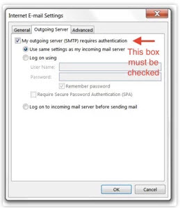 NZServers Outlook 2016 Email Settings